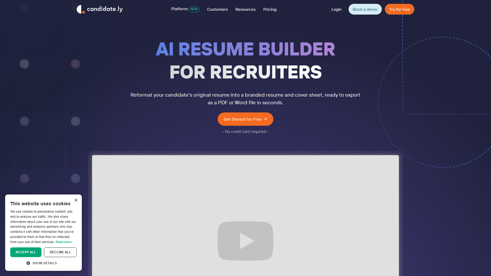 AI Resume Builder for Recruiters  Screenshot