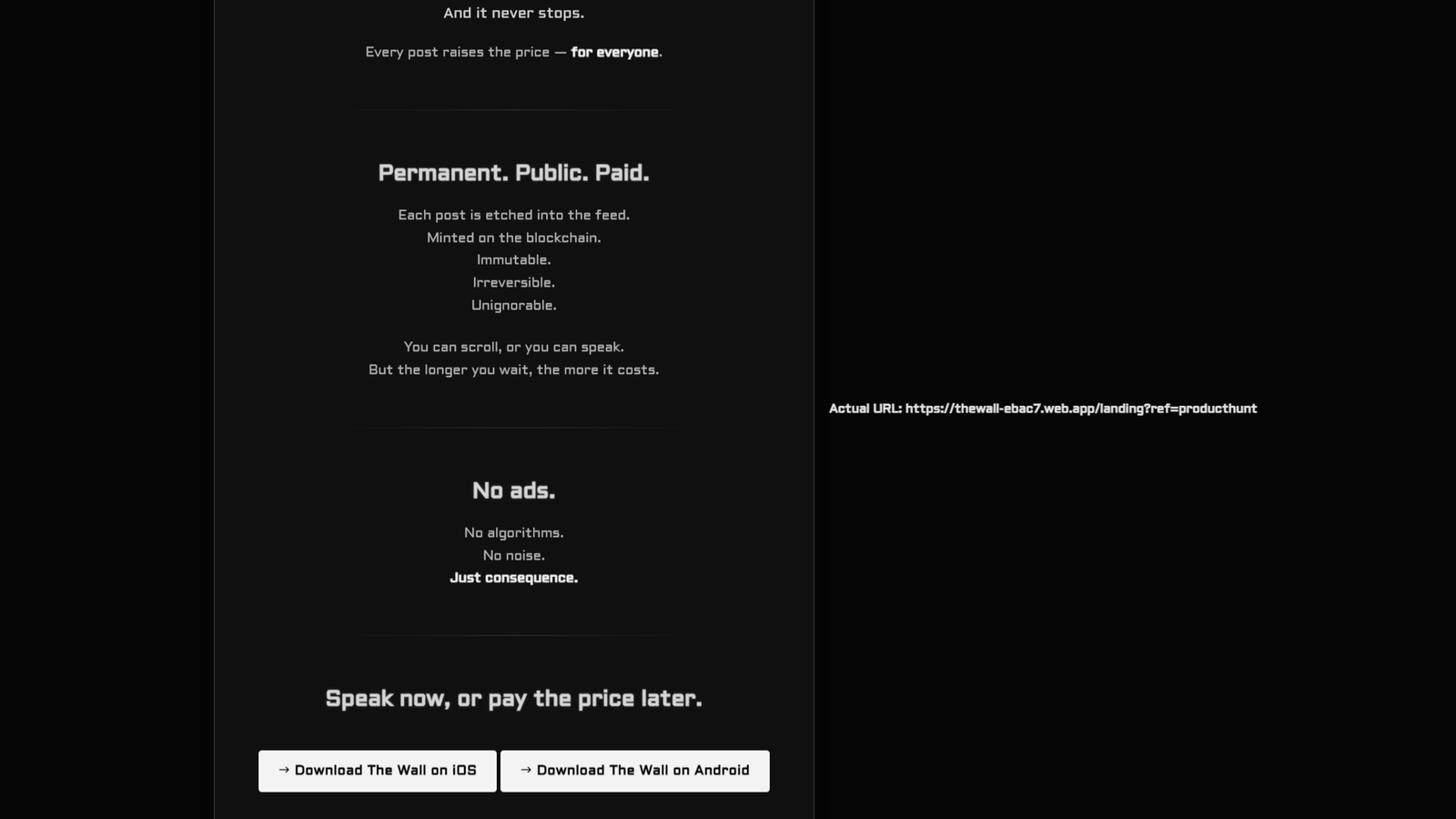 // THE WALL // Screenshot