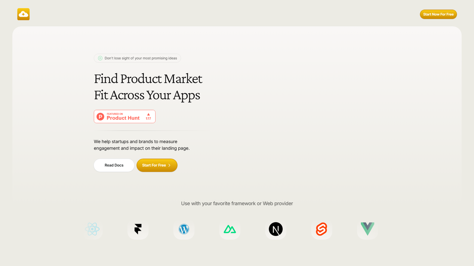 Landing Analytics Screenshot