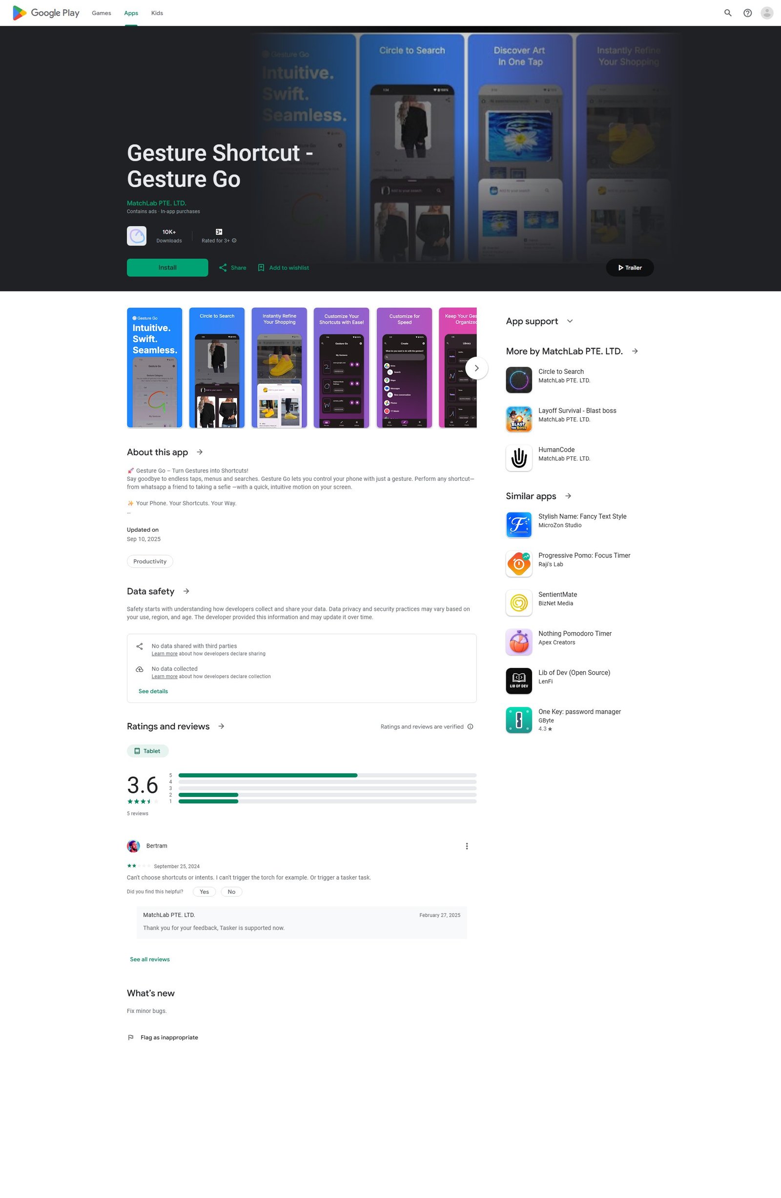 Gesture Go Screenshot