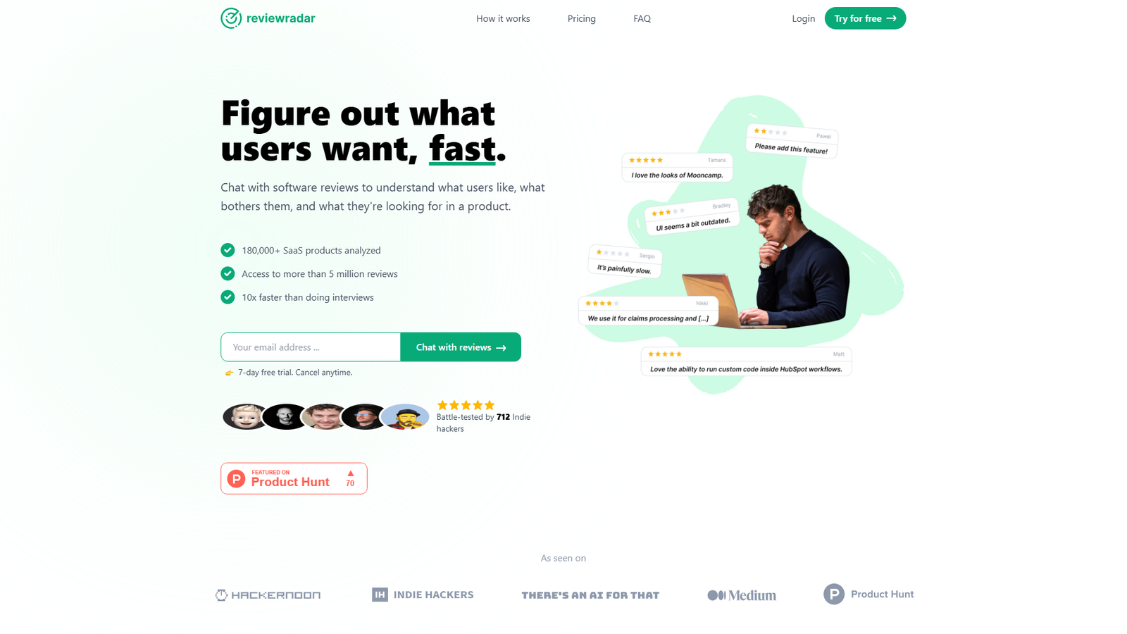 Reviewradar Screenshot