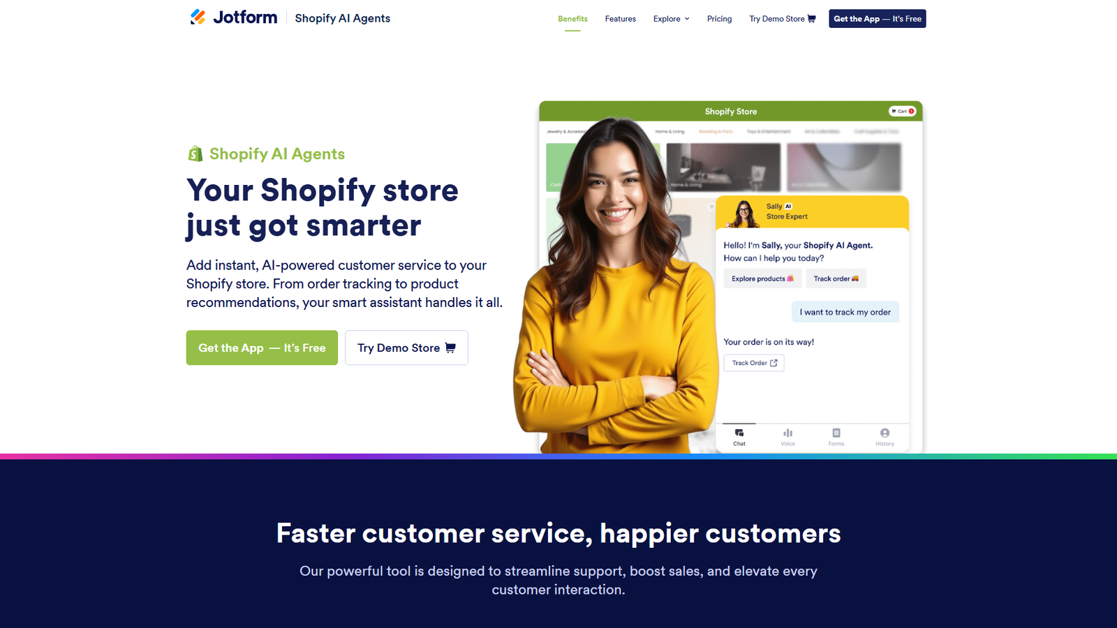 Jotform AI Agents for Shopify Screenshot