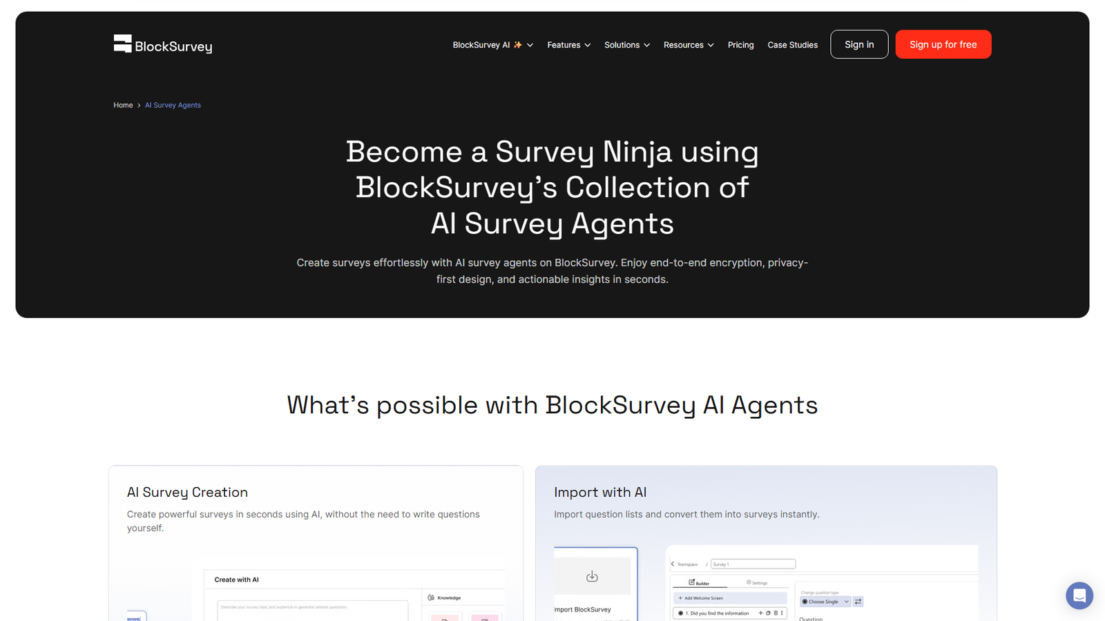 BlockSurvey Screenshot
