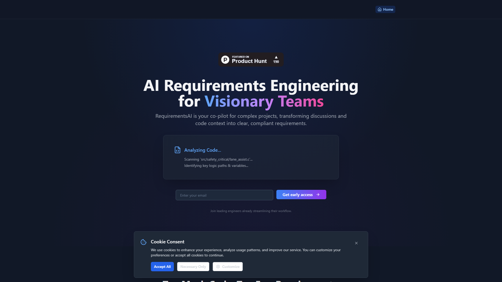 Requirements AI Screenshot