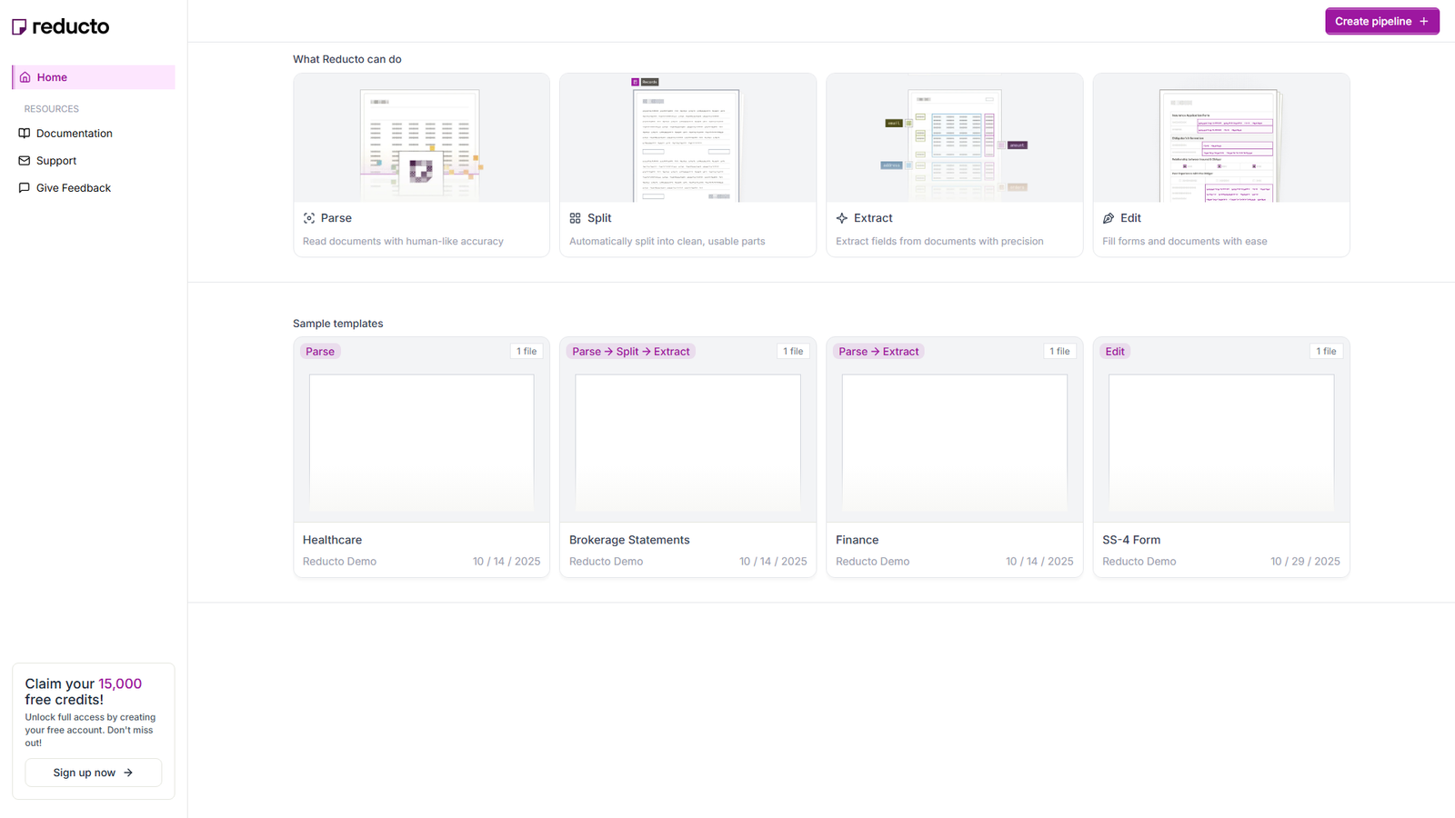 Reducto Studio Screenshot