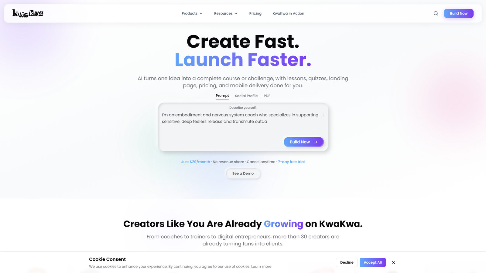 KwaKwa AI Course Creator Screenshot