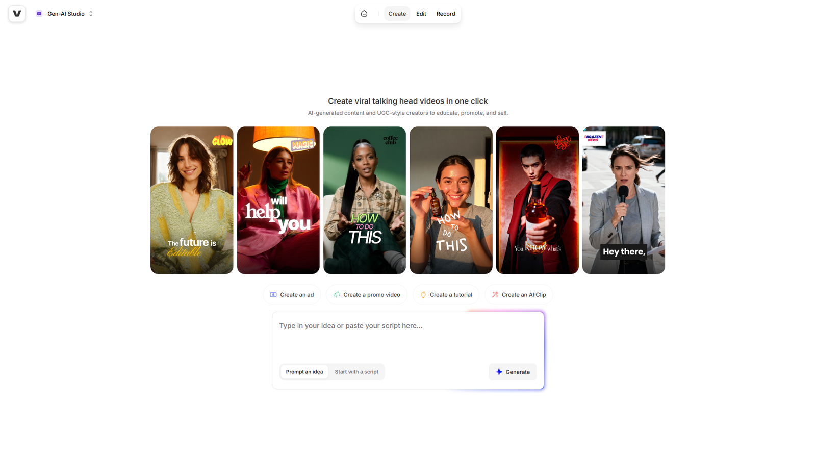 Gen AI Studio Screenshot