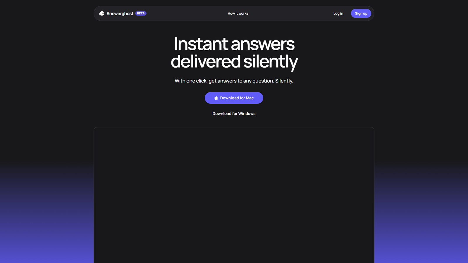 Answerghost Screenshot