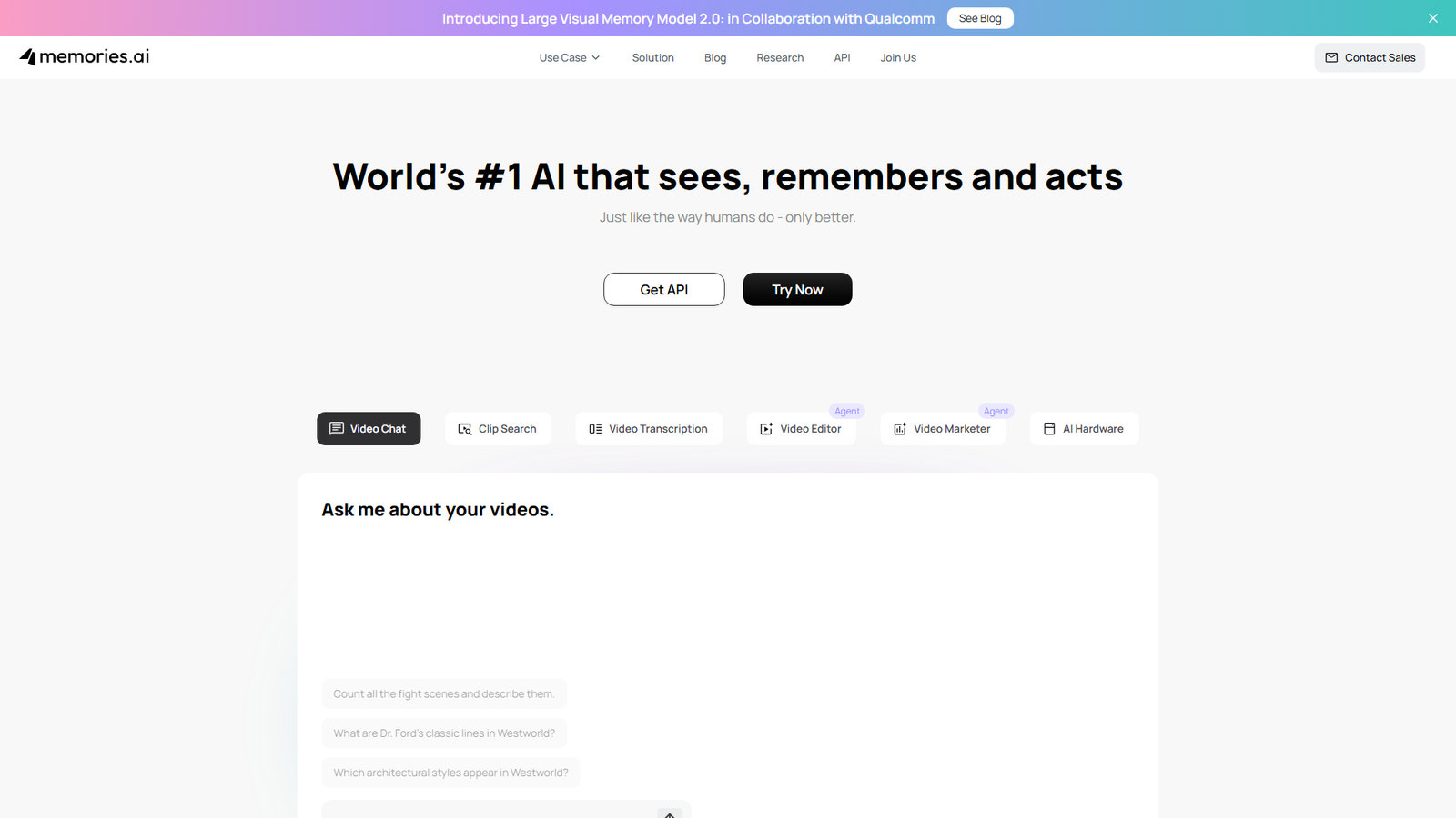 Memories.ai Screenshot