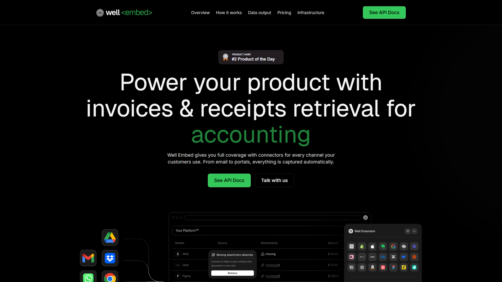 Well Embed Screenshot